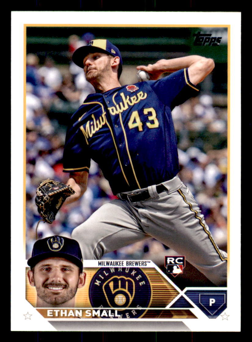 2023  Topps  #87 Ethan Small Milwaukee Brewers RC