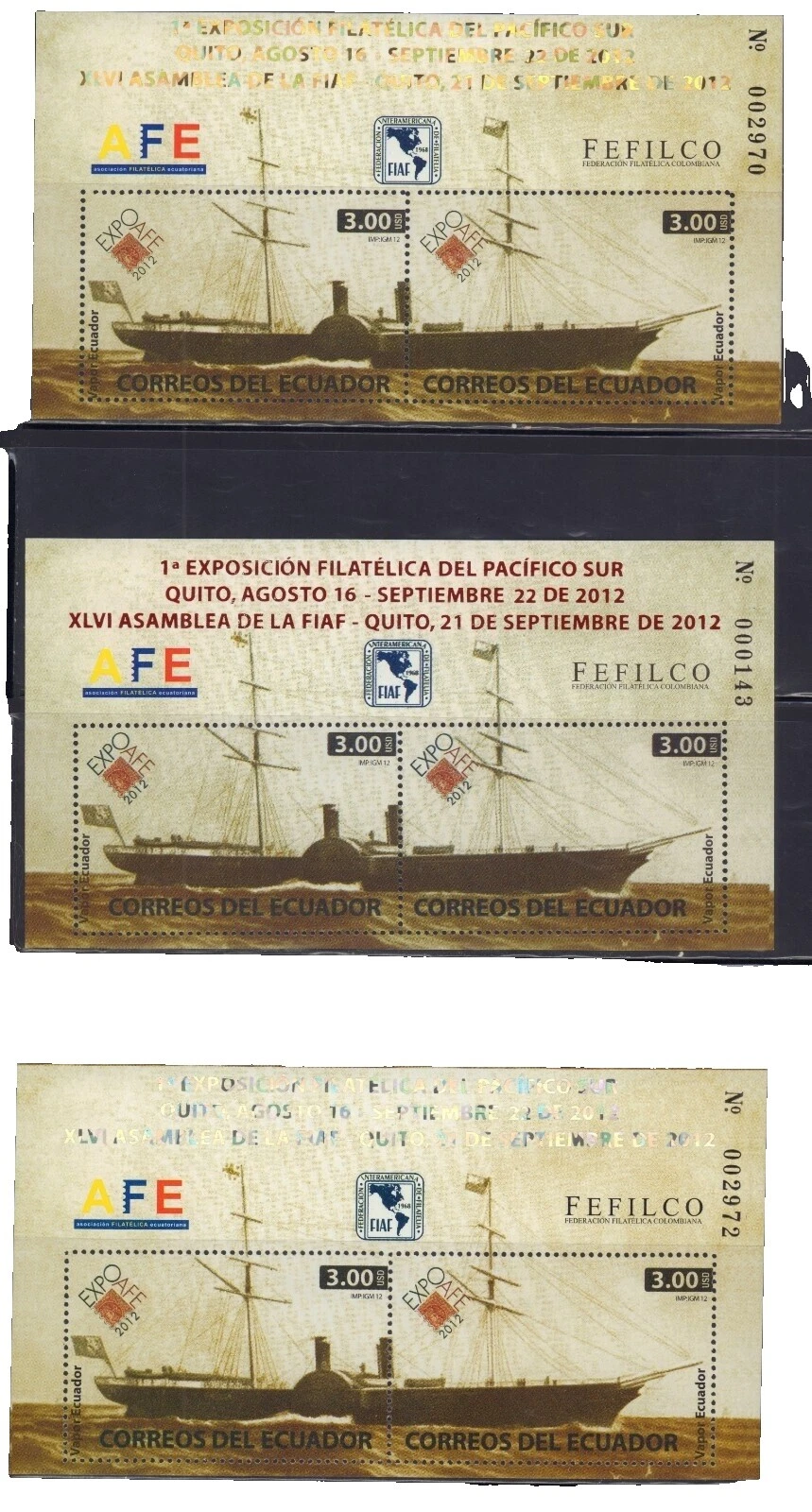 Estampillas ecuatoriana de Barcos y botes