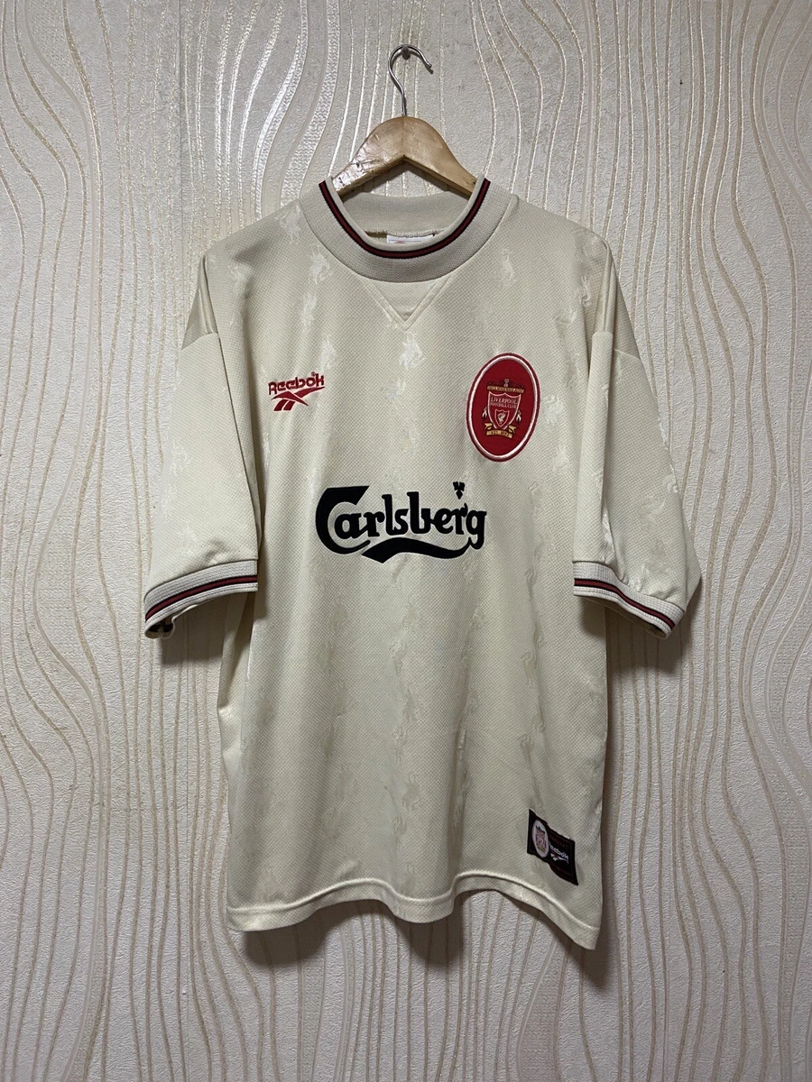 LIVERPOOL 1996 1997 AWAY FOOTBALL SHIRT SOCCER JERSEY REEBOK sz 46 