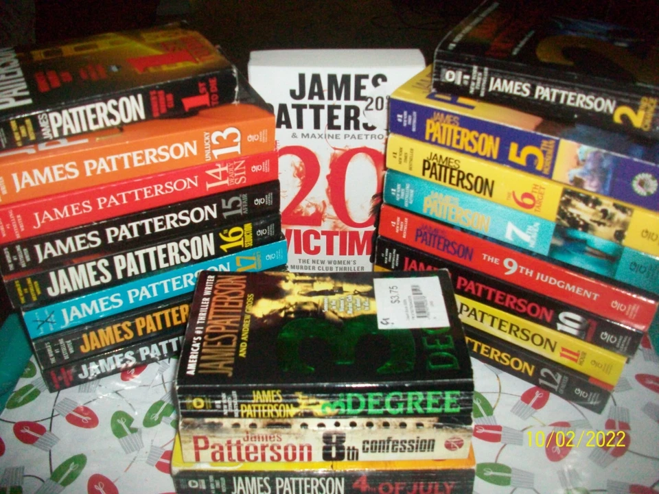 Lot of 23 James Patterson (Women Murder Club Series 1-23 1/2) Suspense Books TPB - Image 3 of 4