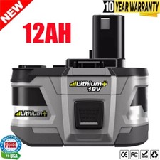 12.0Ah For RYOBI P108 18V One Plus High Capacity Battery 18Volt Lithium-Ion P109