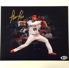 JC RAMIREZ Signed Angels 8x10 Photo ~ BAS Beckett Witness COA Autograph Auto (d)