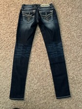 EUC Rock Revival Jeans 'Flo Skinny' - WOMENS tag 25 MEASURED 26x31.5  6274 