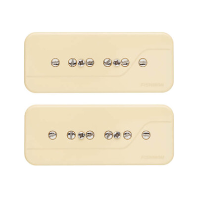 Fishman Fluence Greg Koch Signature Gristle-Tone P90 Guitar Pickup Set, Cream