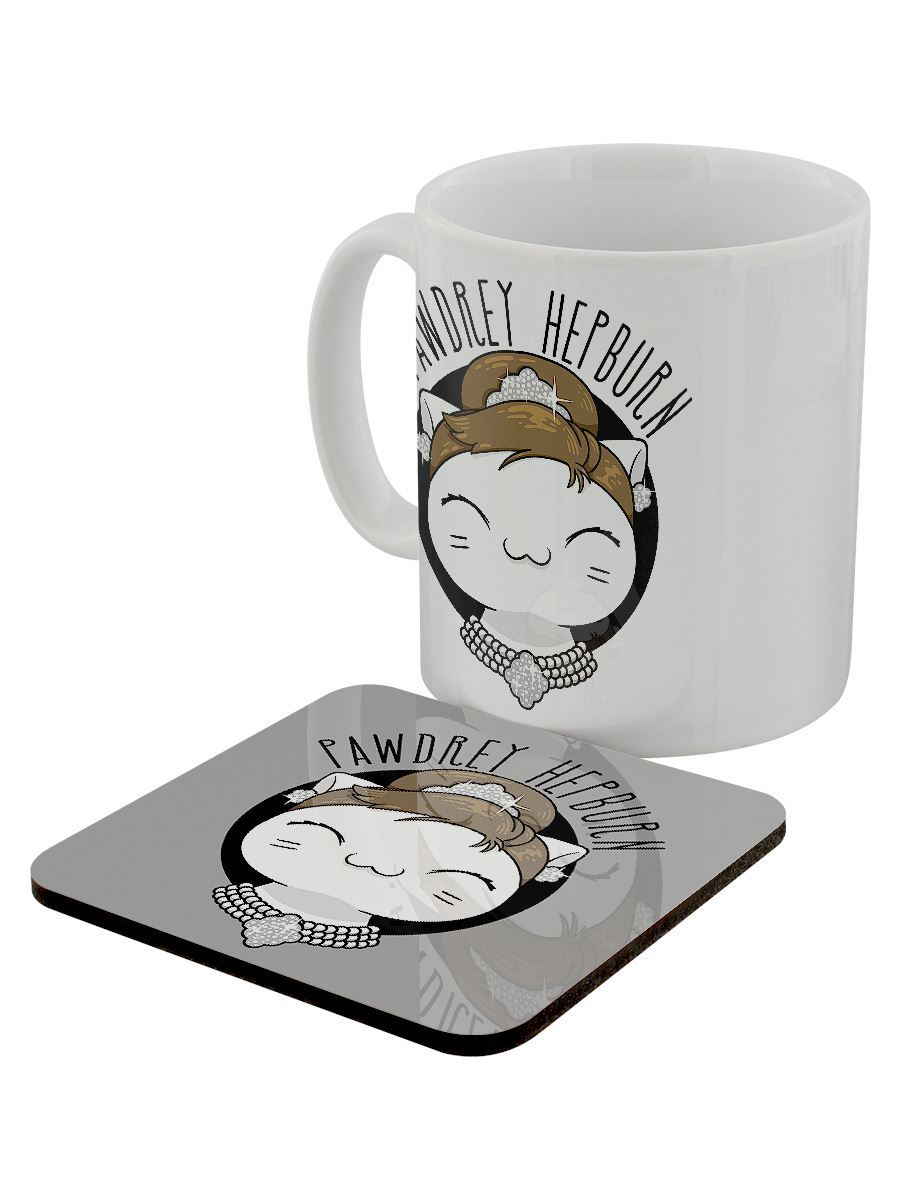 V. I. Pets Pawdrey Hepburn Mug & Coaster Set