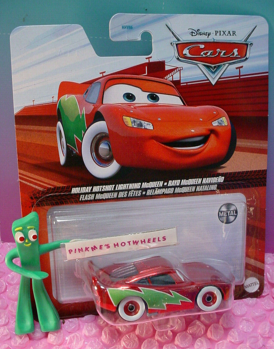 ☃ 2022 Disney PIXAR Cars HOLIDAY HOTSHOT LIGHTNING McQUEEN 🎄 red