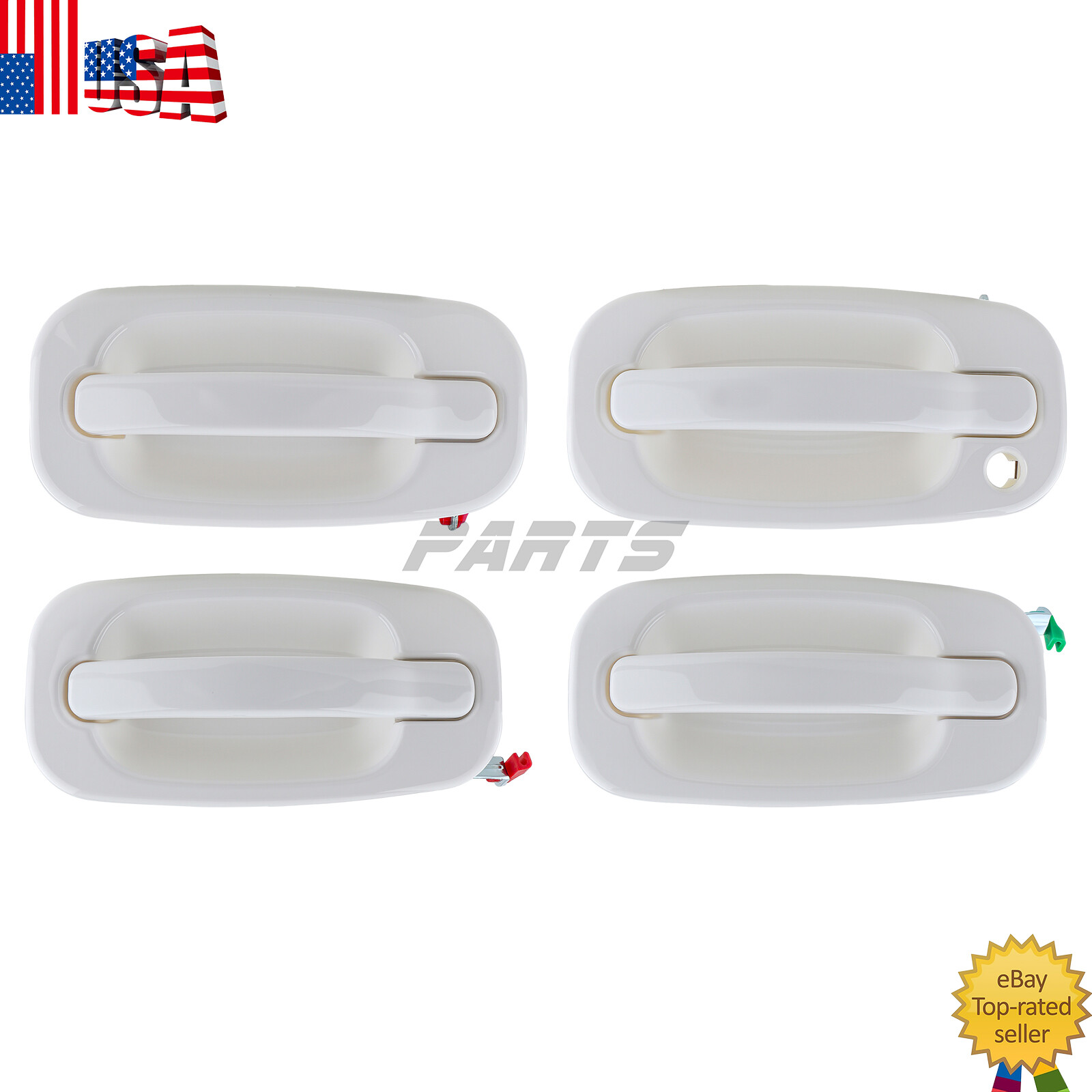 Driver Side Door Handle 99-07 Front Driver Side Door Handle - Olympic White Paint For 1999-2007 Chevy Silverado & GMC Sierra Poignée De Porte Intérieur - Foto 3
