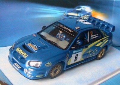 SUBARU Impreza WRC #8 Rallye Schweden 2003 Makinën 1/43 IXO LINDSTROM Wildleder