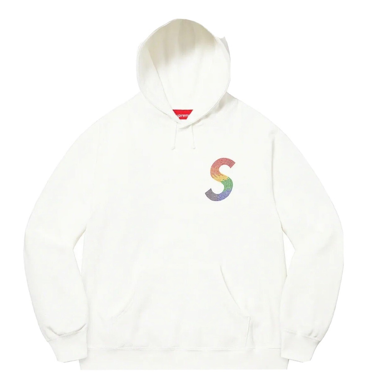 Supreme Swarovski S Logo Hooded Sweatshirt Sz XXL Hoodie Supreme Swarovski S Logo Hooded Sweatshirt Sz XXL Hoodie