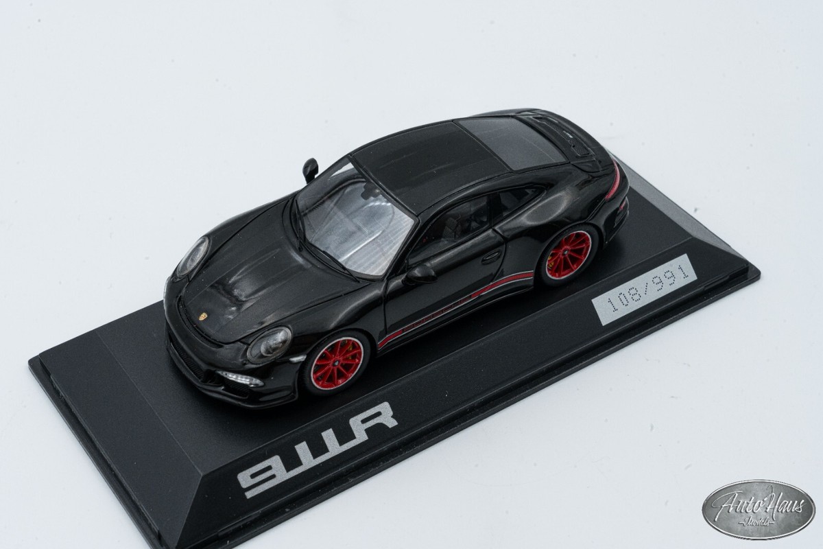 【SPARK】 Porsche 911R [991.1] 2017 1/43 Spark Porsche 911 R (991) Black /Red wheels 🤝ALSO OPEN FOR