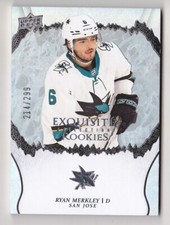 22-23 Upper Deck Exquisite Ryan Merkley /299 Rookie San Jose Sharks RC 2022