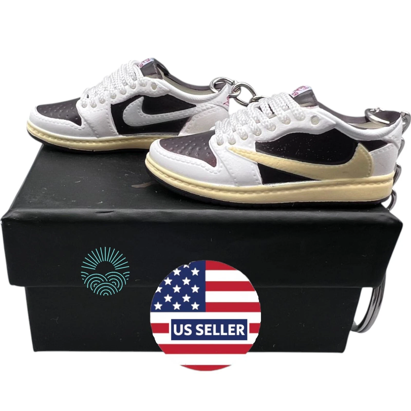 Porte clés Chaussures Mini Jordan / AJ Sneaker Trainer Keyrings   Mini Porte clés Chaussures 3D