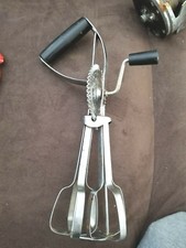 EKCO Super Speed Hand Held Egg Beater Whip Manual Mixer Made in USA