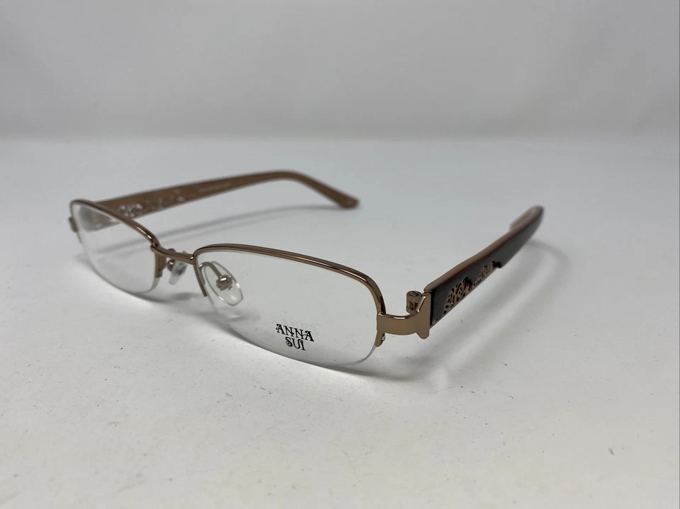 Armações de óculos ANNA SUI AS193 149 52-17-135 marrom T415 - Imagem 2 de 4