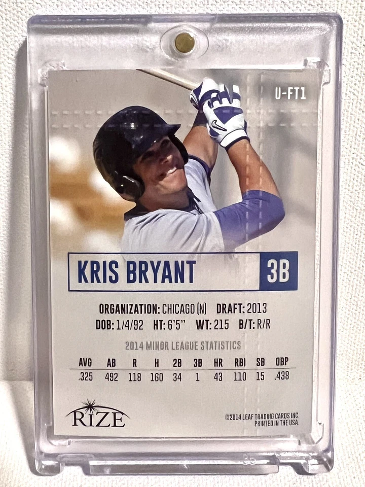 2014 Leaf Rize /200 Kris Bryant Rookie - Image 2 of 2