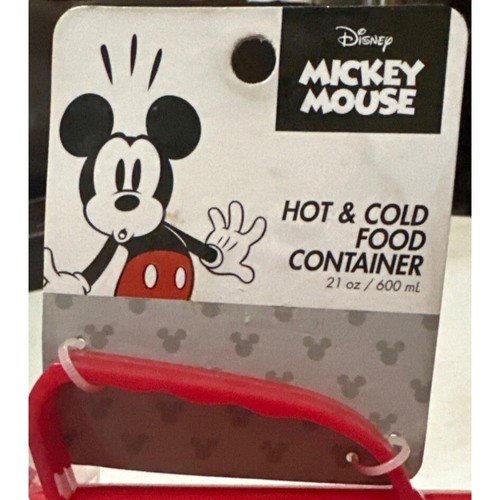 2022 Disney Mickey Mouse Heiß Kalt Lebensmittel Kunststoff Behälter mit Deckel 21 Unzen (NEU) - Bild 5 von 11