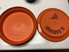 Vintage Tupperware Serve N Seal pomarańczowa 8-calowa miska #1336 i pokrywa #1337