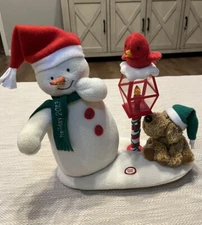 Hallmark 2013 Jingle Pals MERRY CAROLERS TRIO Snowman Light Sound Motion  W/Tags