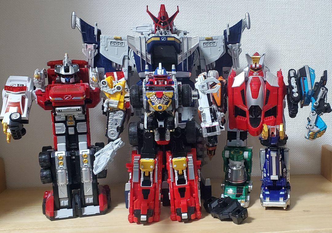 Set DX Megazord Power Rangers Operation Overdrive (Boukenger) Bandai - Japon - Occasion