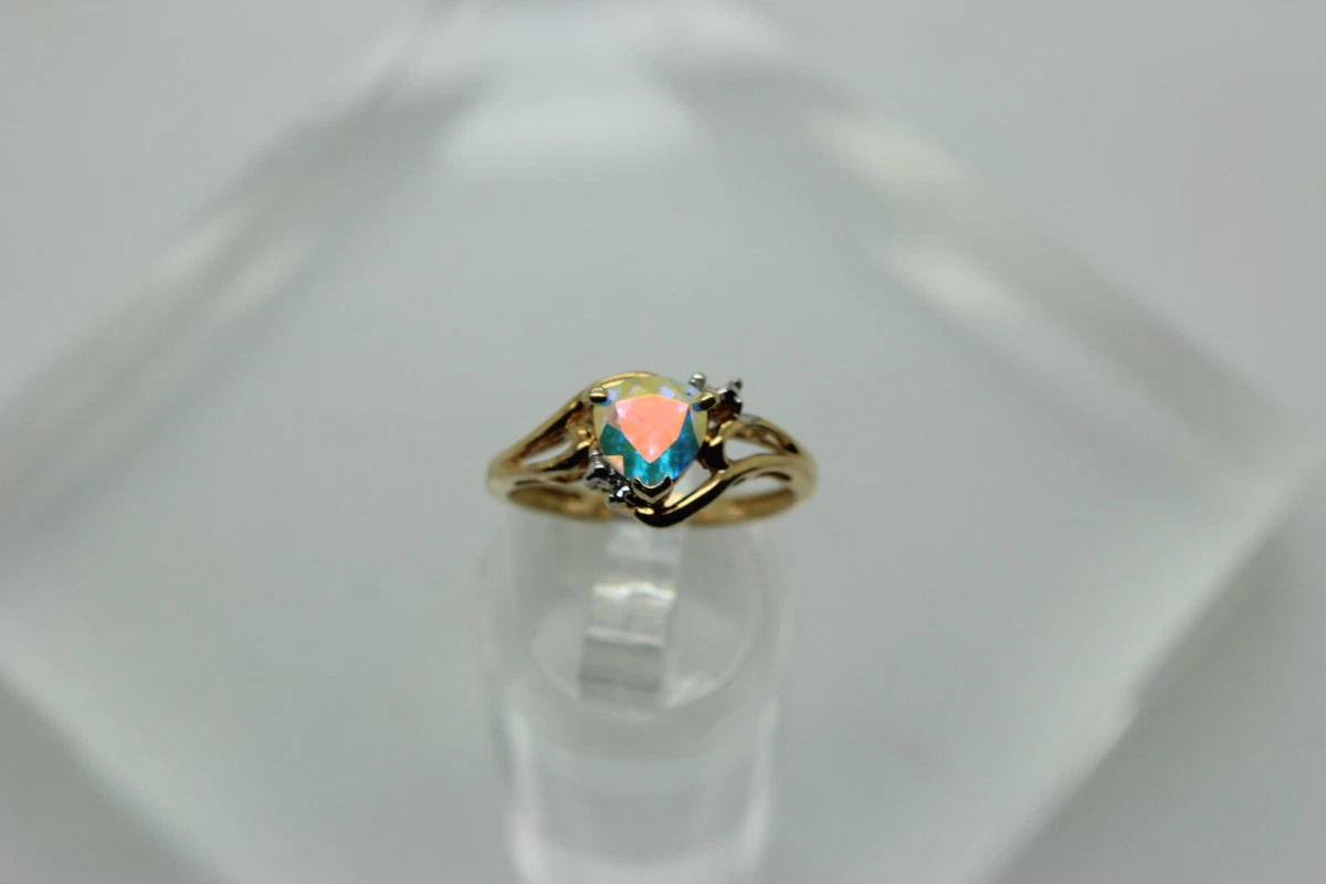 Aurora borealis engagement best sale ring