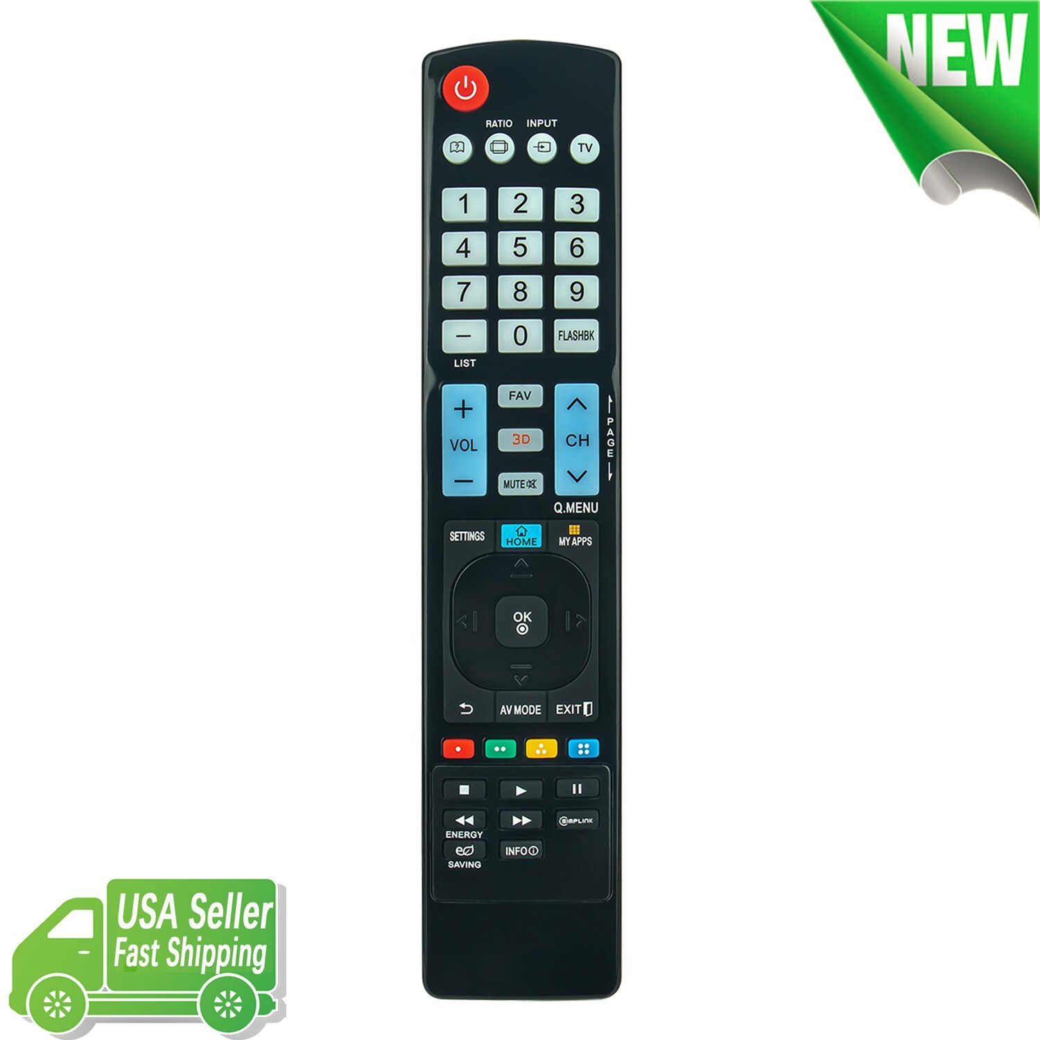 AKB73615336 Replace Remote Control for LG TV 60PM6700 50PM4700 50PM9700 50PM6900