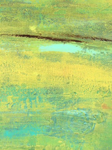 Original Abstract Art 12" x 12" Signed Acrylic Canvas - Picture 4 of 4