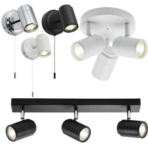 Knightsbridge GU10 IP44 Bathroom Adjustable Wall Ceiling Spot Light 1 3 ...