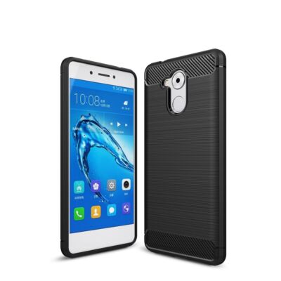 Huawei Enjoy 6s Hülle Case Handy Cover Schutz Tasche Schutzhülle Bumper Schwarz