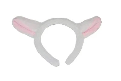 ALLSORTS ACCESSORIES Lamb Sheep Ears Headband Fancy Dress Adults Children Dressing Up Animal Ears