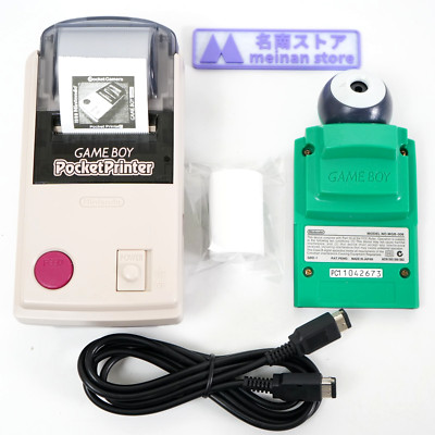 Nintendo GameBoy Pocket Printer MGB-007 Pocket Camera Green MGB-006 Link Cable