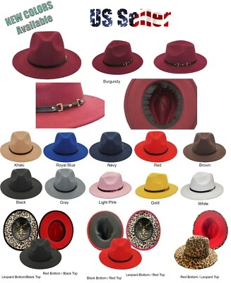 Sombrero de Vaquero Fedora Ala Ancha Panamá Fedora Indiana Jones Estilo FEDORA UNISEX - Imagen 1 de 4