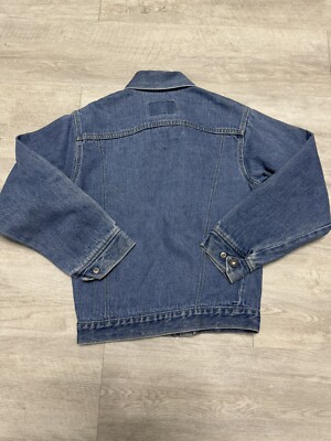 Vntg 90s Kids Levi's Denim Jacket 70705-0317 Sz 14 Made In