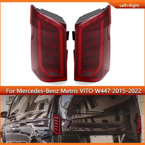 Pair LED Tail Lights Brake Lamps For Mercedes Benz VITO Viano Metris W447 14-22 - Picture 2 of 18