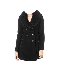 collar skirted coat
