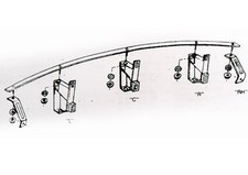 Bmw E30 Air Dam 325is 325es 1986 - 1987 Upper Steel Support Bar - New - P Bmw E30 Air Dam 325is 325es 1986 - 1987 Upper Steel Support Bar - New - P