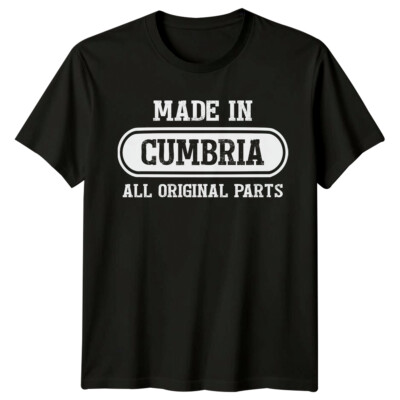 Made In Cumbria All Original Parts Herren T-Shirt Landmarks Local