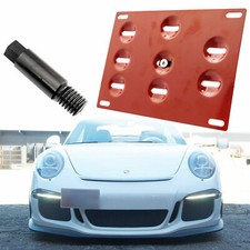 Red License Plate Bracket Mounting Holder Adapter For Porsche 911 924 Boxster