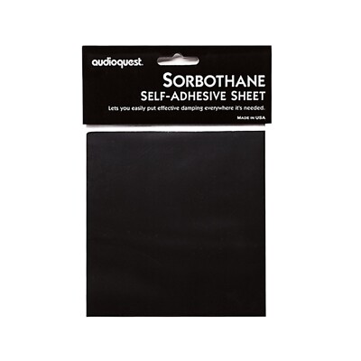 AudioQuest Sorbothane Self Stick Sheet 6 X 6 X 0.10-Inch