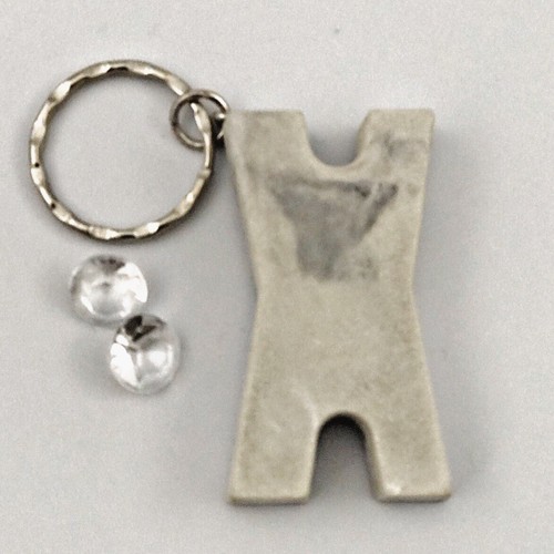 Personalised Alphabet Keyrings A-Z Initials Letter Key Ring Marble Handmade Gift - Picture 9 of 12