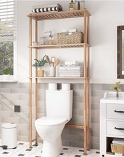 A mazerBath Over The Toilet Storage Bamboo, Bathroom Over Toilet