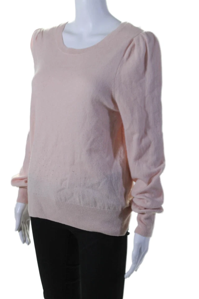 Pulôver feminino Joie de lã manga longa gola redonda malha rosa tamanho G - Imagem 2 de 4