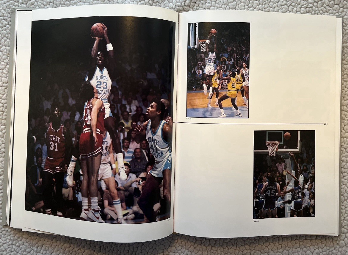 Vintage 1984 UNC chapel Hill MICHAEL JORDAN Jostens Yearbook& Photo Compilation
