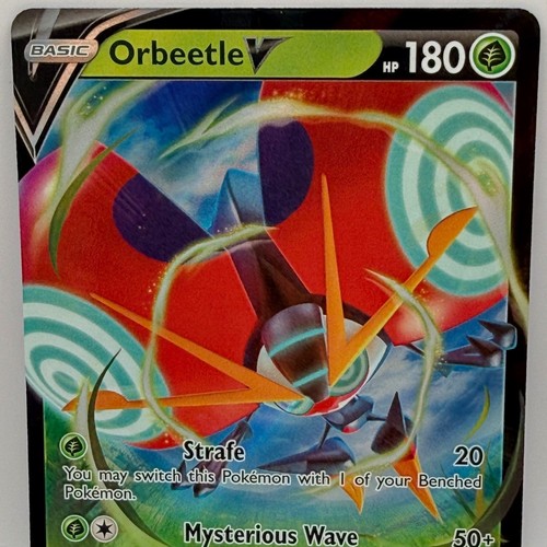 Pokemon Orbeetle V 020/185 Vivid Voltage Ultra Rare Holo Grass Basic Card 2020