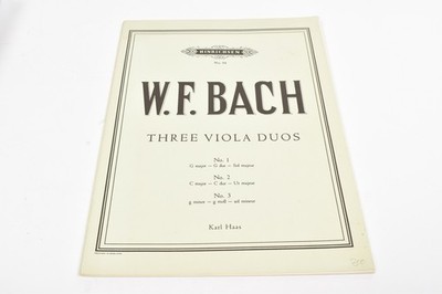 W.F. Bach - Three Viola Duos - Karl Haas - Noten