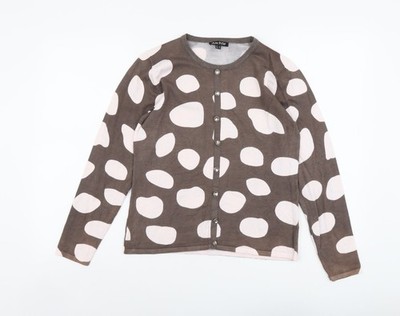 Damen-Cardigan Pullover UK-Größe 6 marmorbraun