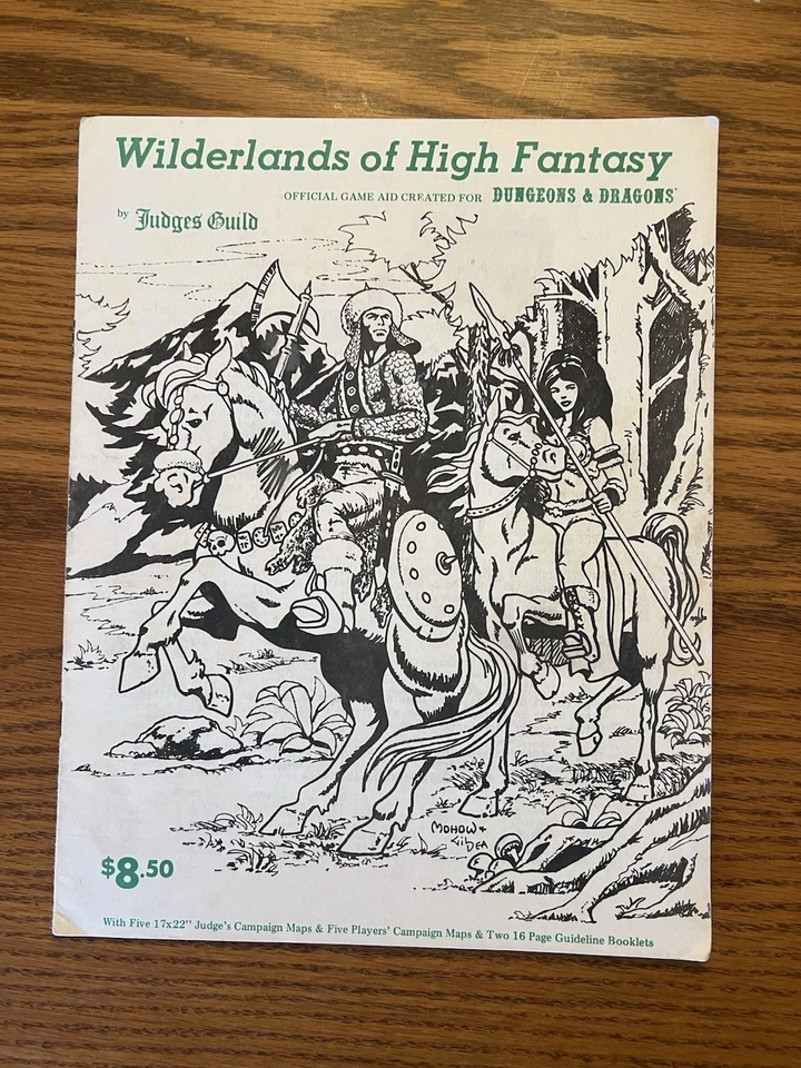 Wilderlands of High Fantasy Judges Guild Dungeons & Dragons 100 % completo con mapas Foto 2 de 4