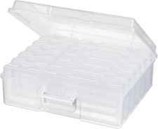 Stackable Plastic Clear Storage Box Containers with Latching Lid - Art Craft Sup