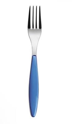 Vintage Guzzini Feeling Series Fork - Stainless Steel - Blue 20.50cm 8 