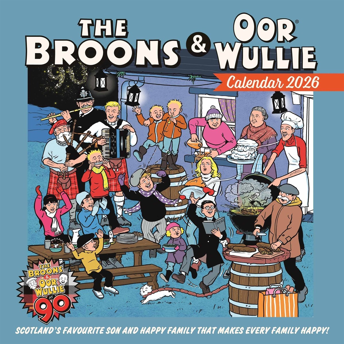 Broons and Oor Wullie Calendar 2026, Wall Calendars, Month To View, Humour, Gift