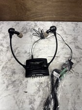 Vintage TV Ears Dual Digital Transmitter 2.3 Mhz Charger Dock  1 Headset